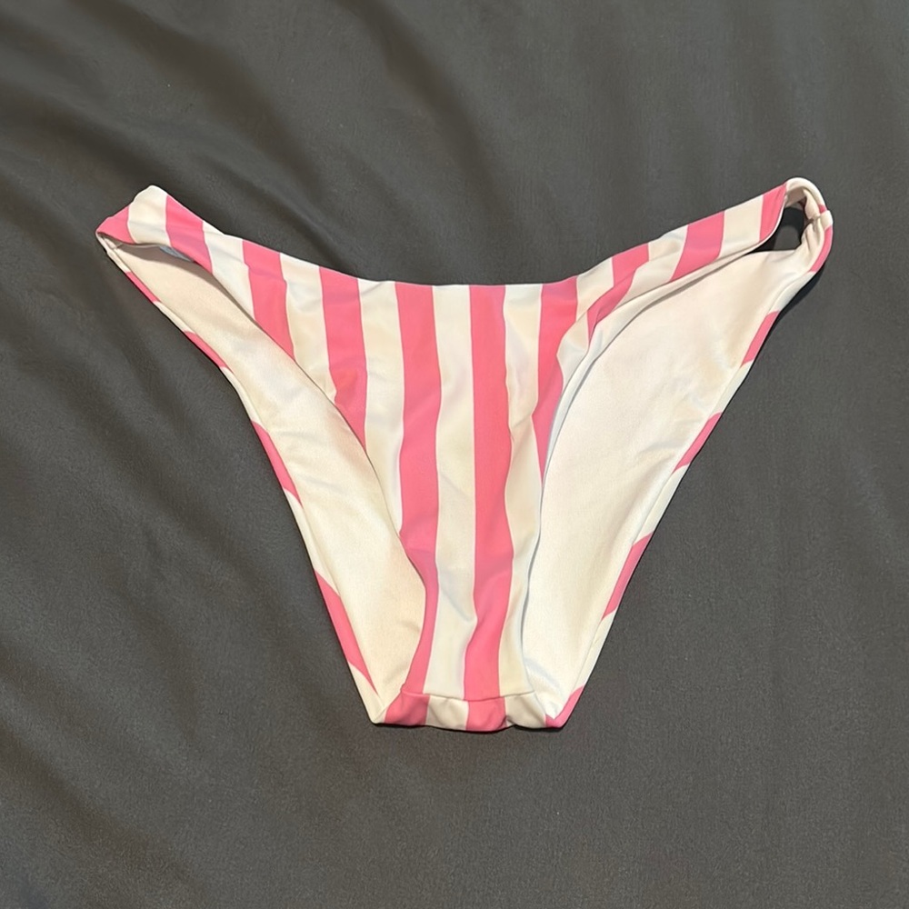 Victoria’s Secret pink and white swim bottoms